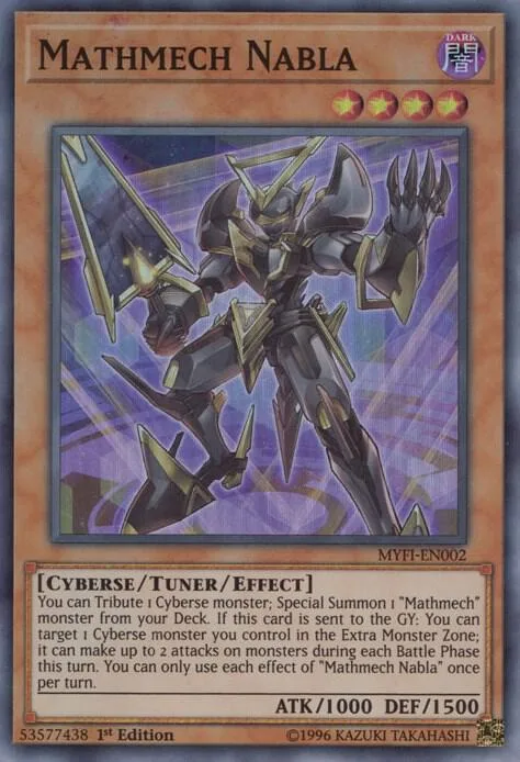 Mathmech Nabla MYFI-EN002 Yu-Gi-Oh card from Mystic Fighters
