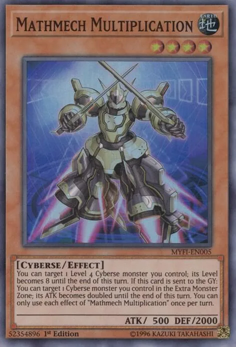 Mathmech Multiplication MYFI-EN005 Yu-Gi-Oh card from Mystic Fighters