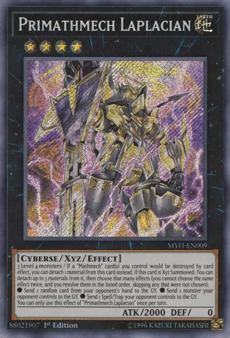 Primathmech Laplacian MYFI-EN009 Yu-Gi-Oh card from Mystic Fighters