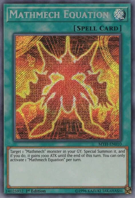 Mathmech Equation MYFI-EN010 Yu-Gi-Oh card from Mystic Fighters