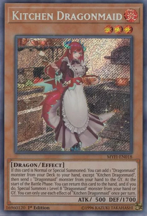 Kitchen Dragonmaid MYFI-EN018 Yu-Gi-Oh card from Mystic Fighters