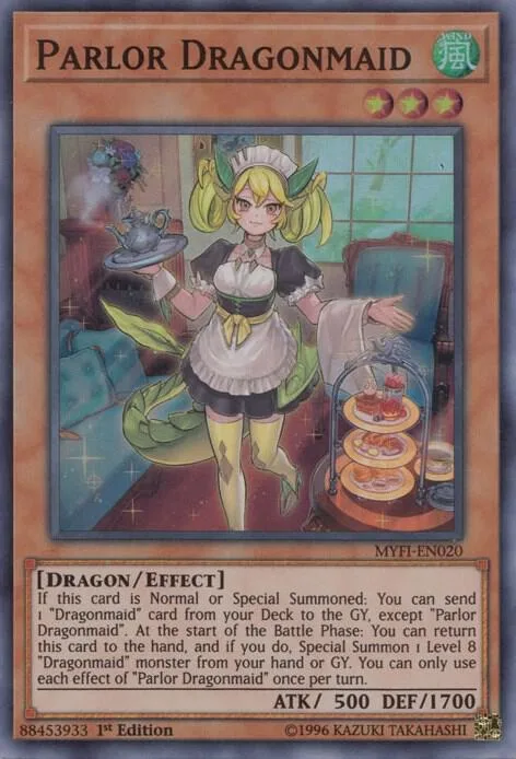 Parlor Dragonmaid MYFI-EN020 Yu-Gi-Oh card from Mystic Fighters