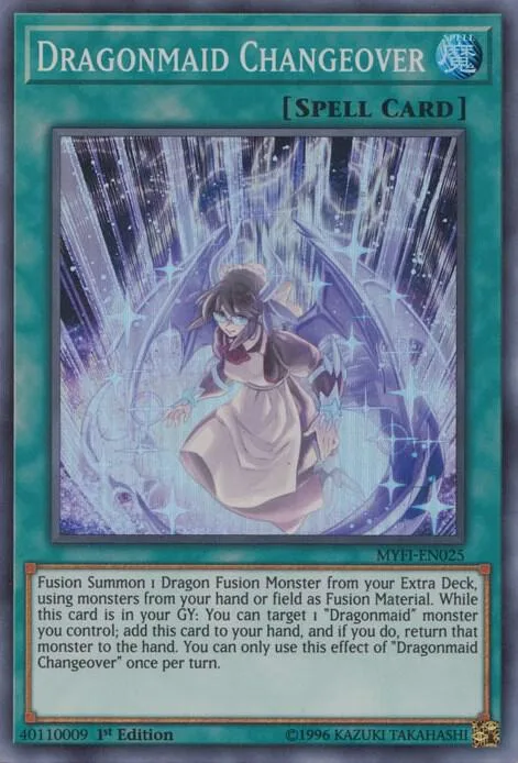 Dragonmaid Changeover MYFI-EN025 Yu-Gi-Oh card from Mystic Fighters
