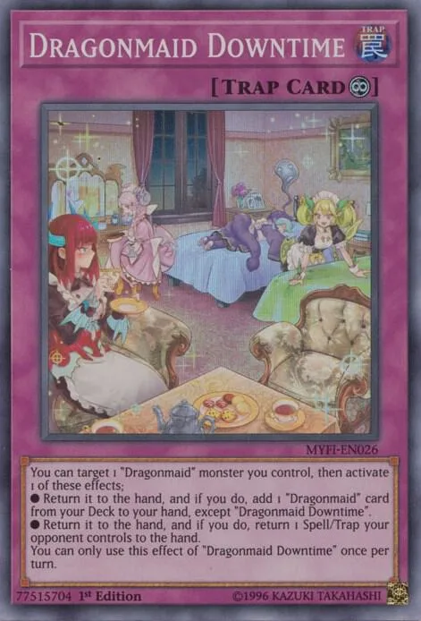 Dragonmaid Downtime MYFI-EN026 Yu-Gi-Oh card from Mystic Fighters