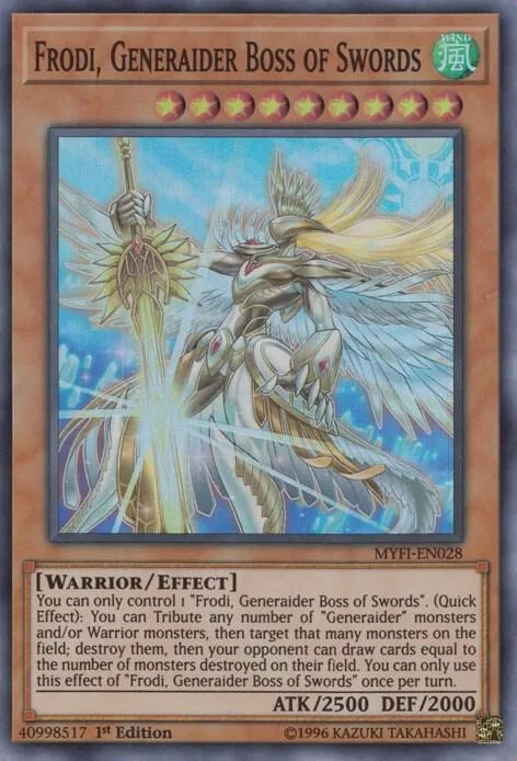 Frodi, Generaider Boss of Swords MYFI-EN028 Yu-Gi-Oh card from Mystic Fighters