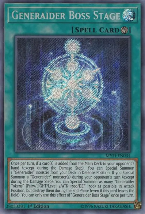 Generaider Boss Stage MYFI-EN034 Yu-Gi-Oh card from Mystic Fighters