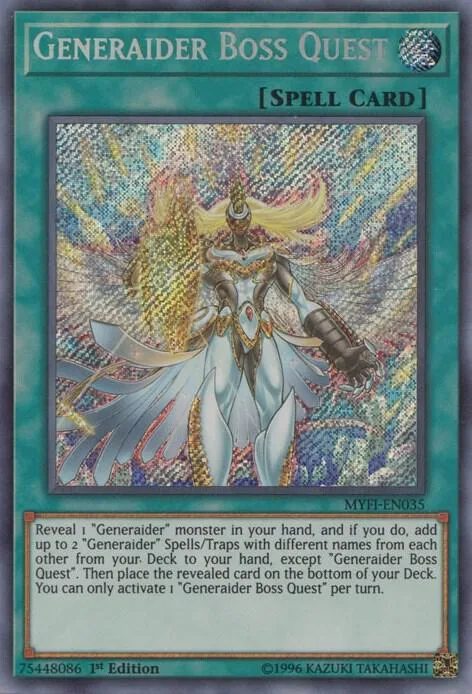 Generaider Boss Quest MYFI-EN035 Yu-Gi-Oh card from Mystic Fighters