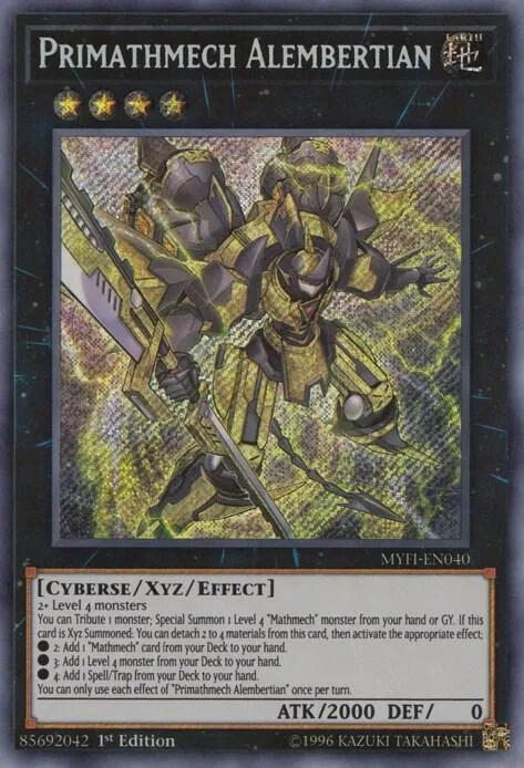 Primathmech Alembertian MYFI-EN040 Yu-Gi-Oh card from Mystic Fighters