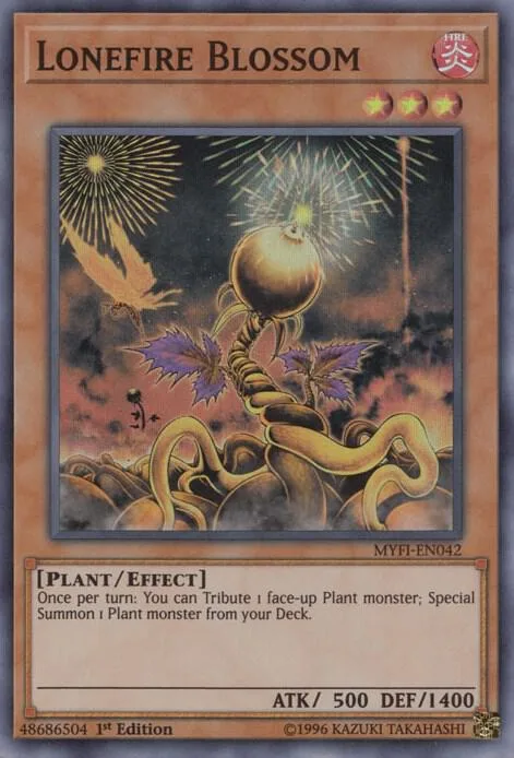 Lonefire Blossom MYFI-EN042 Yu-Gi-Oh card from Mystic Fighters