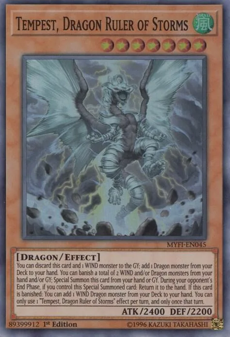 Tempest, Dragon Ruler of Storms MYFI-EN045 Yu-Gi-Oh card from Mystic Fighters
