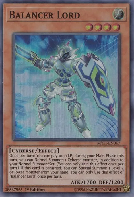 Balancer Lord MYFI-EN047 Yu-Gi-Oh card from Mystic Fighters