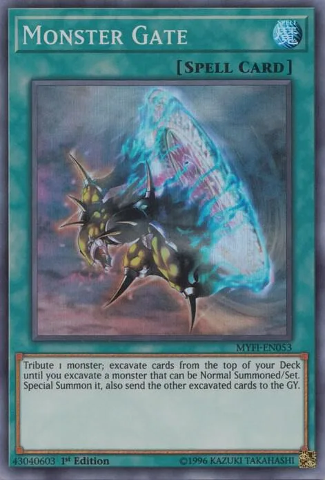 Monster Gate MYFI-EN053 Yu-Gi-Oh card from Mystic Fighters