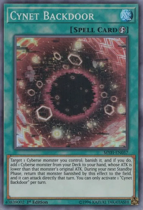 Cynet Backdoor MYFI-EN057 Yu-Gi-Oh card from Mystic Fighters