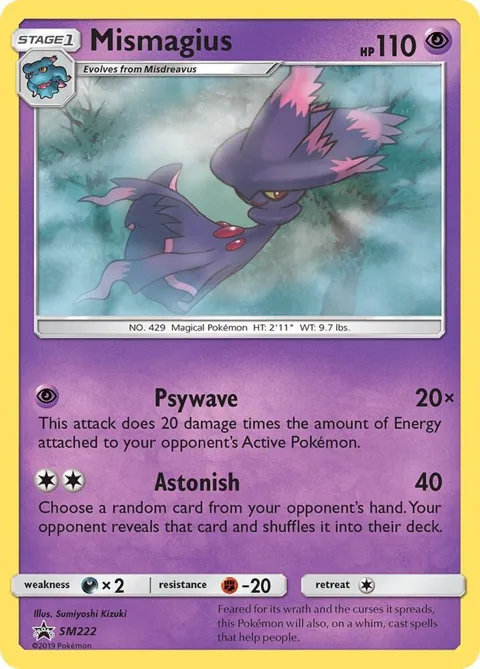 Mismagius #SM222 Holofoil Pokémon card from SM Promos