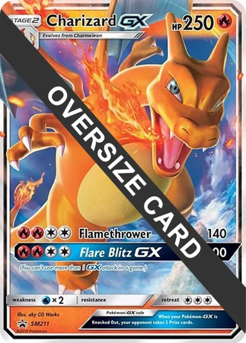 Charizard GX - SM211 SM Black Star Promo #SM211 Holofoil Pokémon card from Jumbo Cards