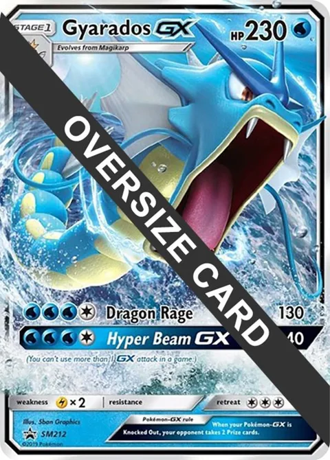 Gyarados GX - SM212 SM Black Star Promo #SM212 Holofoil Pokémon card from Jumbo Cards