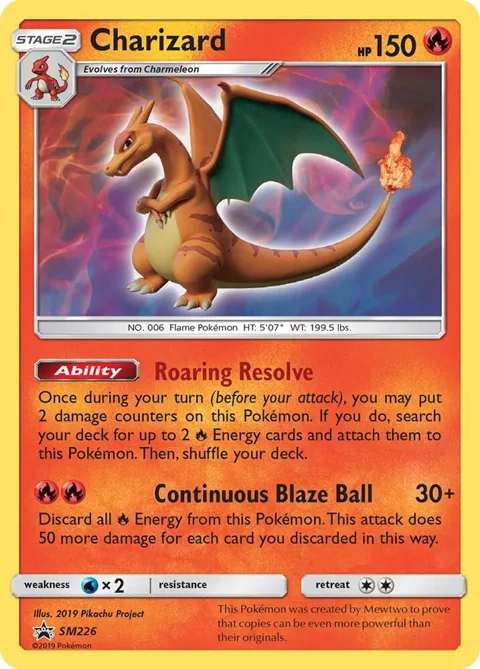 Charizard #SM226 Holofoil Pokémon card from SM Promos