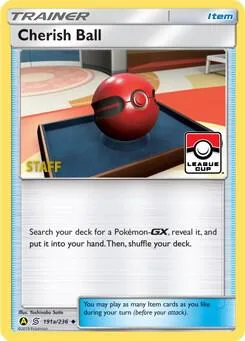 Cherish Ball - 191a/236 League Cup [Staff] #191a/236 Reverse Holofoil Pokémon card from League & Championship Cards