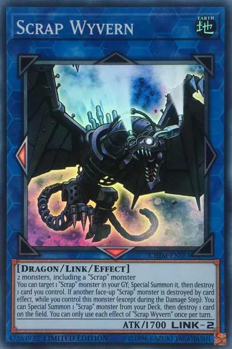 Scrap Wyvern CHIM-ENSE1 Yu-Gi-Oh card from Chaos Impact