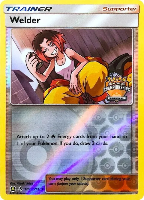 Welder - 189a/214 Regional Championships #189a/214 Reverse Holofoil Pokémon card from League & Championship Cards