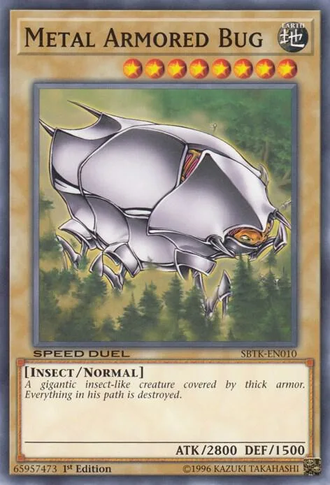 Metal Armored Bug SBTK-EN010 Yu-Gi-Oh card from Speed Duel: Trials of the Kingdom