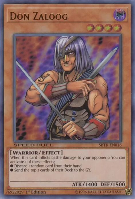 Don Zaloog SBTK-EN016 Yu-Gi-Oh card from Speed Duel: Trials of the Kingdom