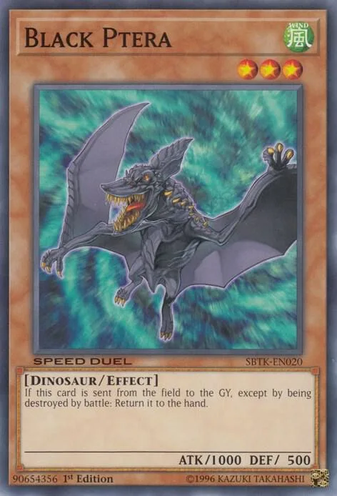 Black Ptera SBTK-EN020 Yu-Gi-Oh card from Speed Duel: Trials of the Kingdom