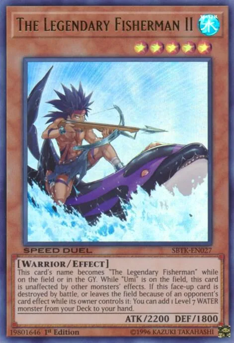 The Legendary Fisherman II SBTK-EN027 Yu-Gi-Oh card from Speed Duel: Trials of the Kingdom