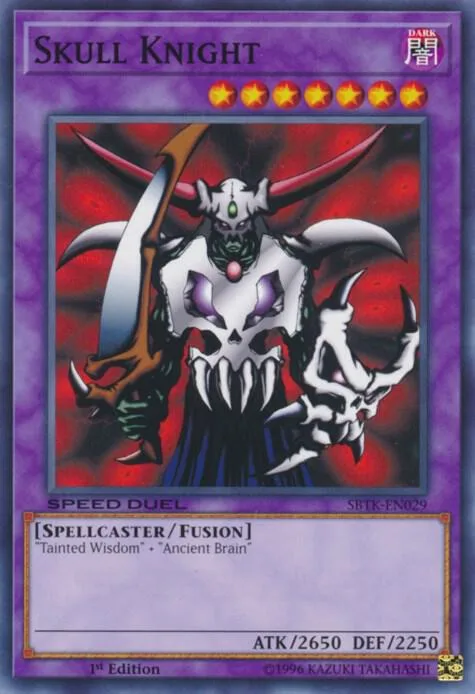 Skull Knight SBTK-EN029 Yu-Gi-Oh card from Speed Duel: Trials of the Kingdom