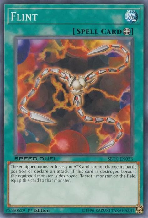 Flint SBTK-EN033 Yu-Gi-Oh card from Speed Duel: Trials of the Kingdom