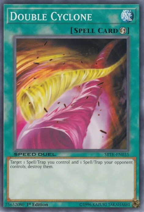 Double Cyclone SBTK-EN035 Yu-Gi-Oh card from Speed Duel: Trials of the Kingdom