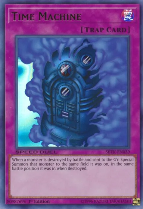 Time Machine SBTK-EN039 Yu-Gi-Oh card from Speed Duel: Trials of the Kingdom