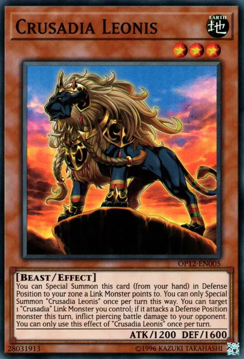 Crusadia Leonis OP12-EN005 Yu-Gi-Oh card from OTS Tournament Pack 12