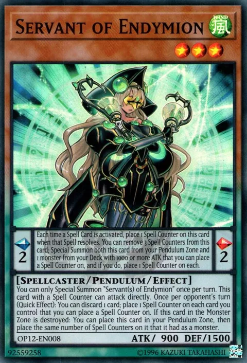 Servant of Endymion OP12-EN008 Yu-Gi-Oh card from OTS Tournament Pack 12