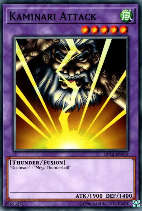 Kaminari Attack OP12-EN019 Yu-Gi-Oh card from OTS Tournament Pack 12
