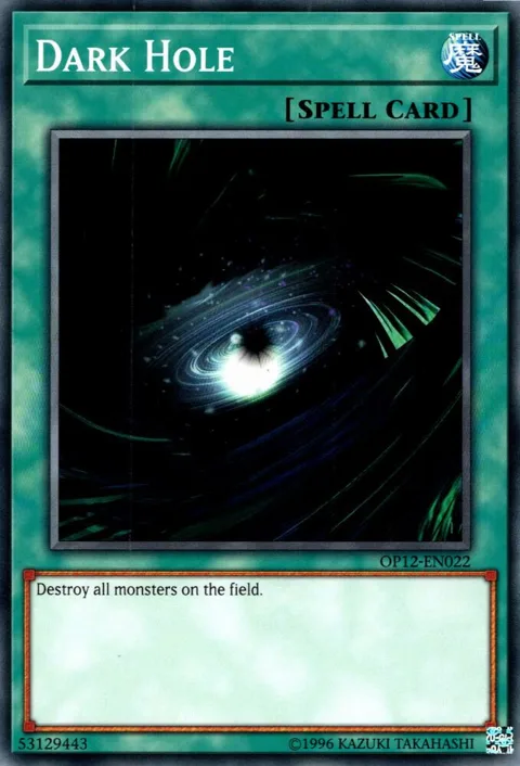 Dark Hole OP12-EN022 Yu-Gi-Oh card from OTS Tournament Pack 12