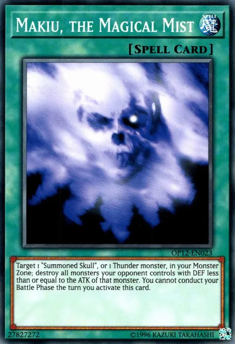 Makiu, the Magical Mist OP12-EN023 Yu-Gi-Oh card from OTS Tournament Pack 12