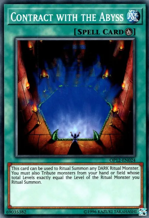 Contract with the Abyss OP12-EN024 Yu-Gi-Oh card from OTS Tournament Pack 12