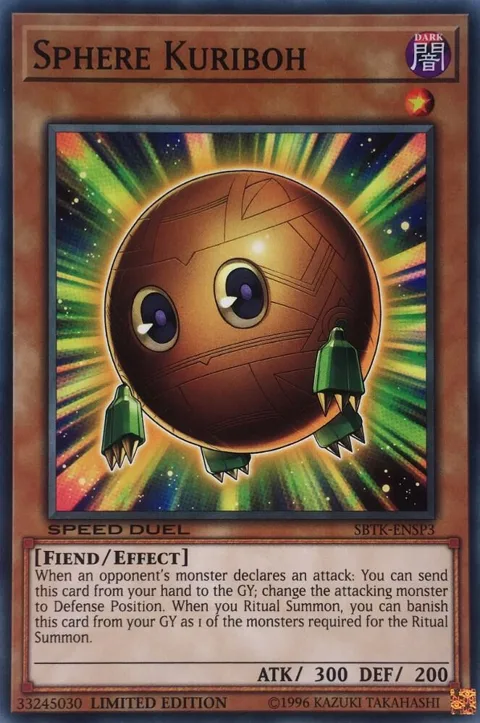 Sphere Kuriboh SBTK-ENSP3 Yu-Gi-Oh card from Speed Duel: Trials of the Kingdom