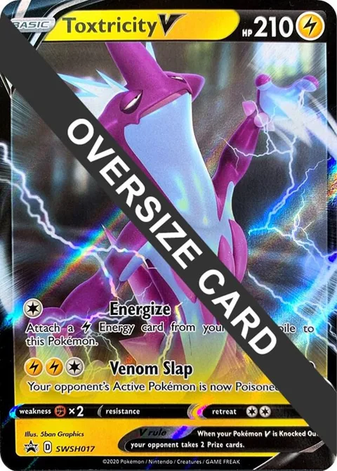Toxtricity V #SWSH017 Holofoil Pokémon card from Jumbo Cards