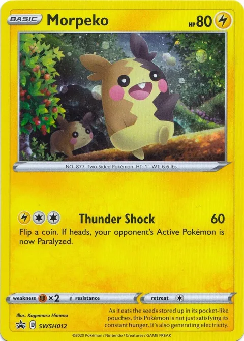 Morpeko #SWSH012 Holofoil Pokémon card from Sword & Shield Promo Cards