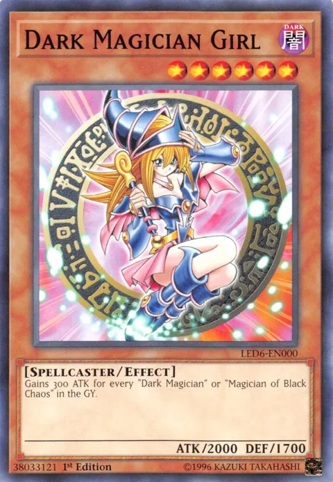 Dark Magician Girl LED6-EN000 1st Edition Yu-Gi-Oh card from Legendary Duelists: Magical Hero