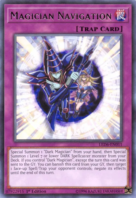Magician Navigation LED6-EN011 1st Edition Yu-Gi-Oh card from Legendary Duelists: Magical Hero