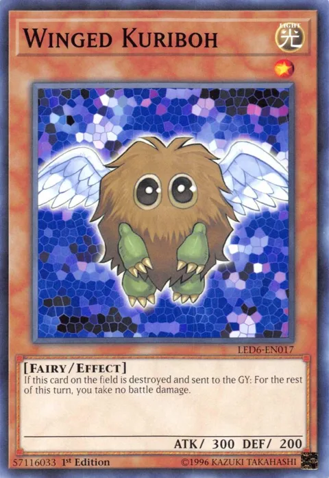 Winged Kuriboh LED6-EN017 1st Edition Yu-Gi-Oh card from Legendary Duelists: Magical Hero