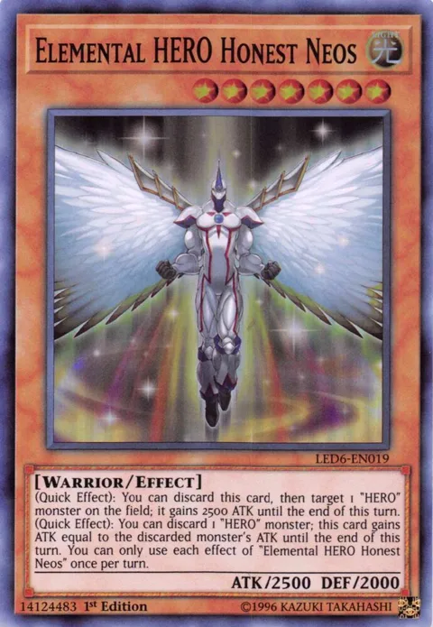 Elemental HERO Honest Neos LED6-EN019 Yu-Gi-Oh card from Legendary Duelists: Magical Hero