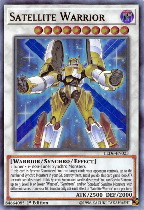 Satellite Warrior LED6-EN023 Unlimited Yu-Gi-Oh card from Legendary Duelists: Magical Hero