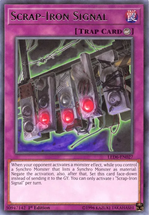 Scrap-Iron Signal LED6-EN027 Yu-Gi-Oh card from Legendary Duelists: Magical Hero
