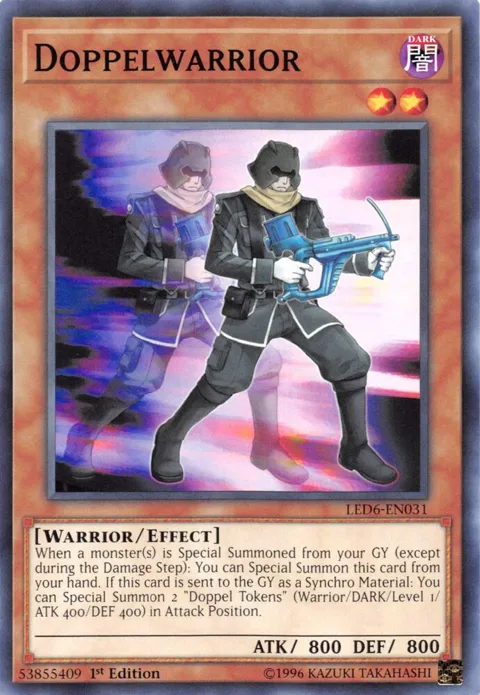 Doppelwarrior LED6-EN031 Yu-Gi-Oh card from Legendary Duelists: Magical Hero