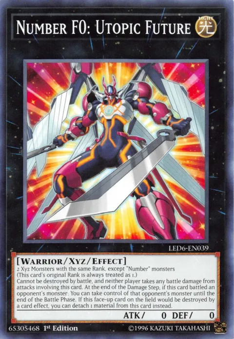 Number F0: Utopic Future LED6-EN039 1st Edition Yu-Gi-Oh card from Legendary Duelists: Magical Hero