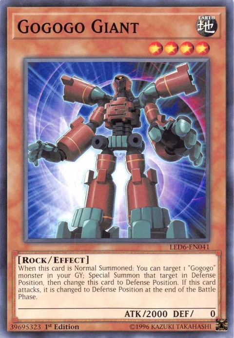 Gogogo Giant LED6-EN041 Yu-Gi-Oh card from Legendary Duelists: Magical Hero